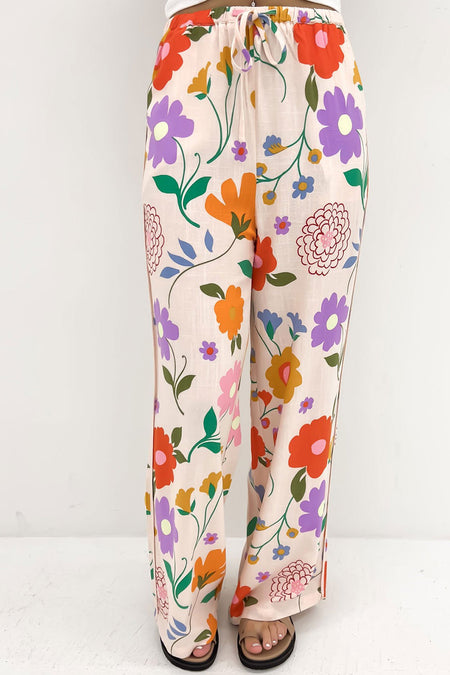 Floral Printed Loose Pants