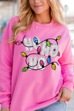 Bonbon HO HO HO Graphic Christmas Sweatshirt