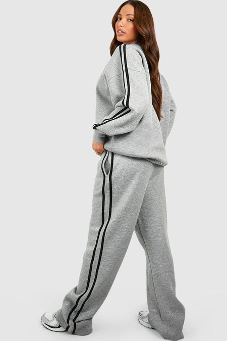 Side Striped Sweatshirt Active Set