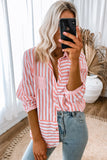 Stripe Buttoned Long Sleeve Casual Shirt