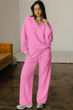 Polo Pullover and Drawstring Sweatpants Set