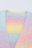 Ombre Tie-dye Drop Shoulder Cardigan