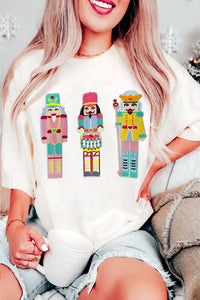 Nutcracker Doll Graphic Christmas Fashion Tee