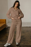 Polo Pullover and Drawstring Sweatpants Set