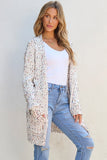 Confetti Rib Knit Long Sleeve Cardigan