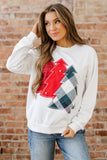 Plaid Christmas Sweatshirt