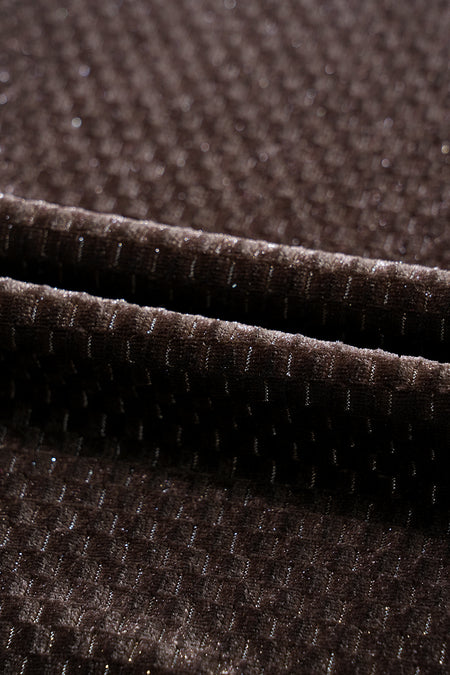 Velvet V Neck Shift Dress