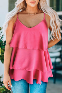 Rose Tiered Tank Top
