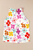 Floral Print Vest