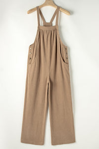 Pocketed Loose Fit Corduroy Overall