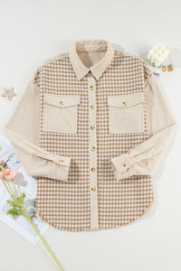 Houndstooth Corduroy Shacket