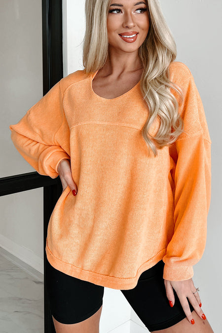 High Low Long Sleeve Top