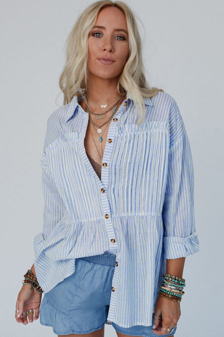 Stripe Striped Buttoned up Long Sleeve Shirt