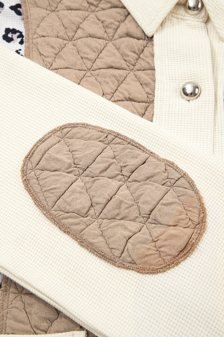 Leopard Quilted Patchwork  Jacket