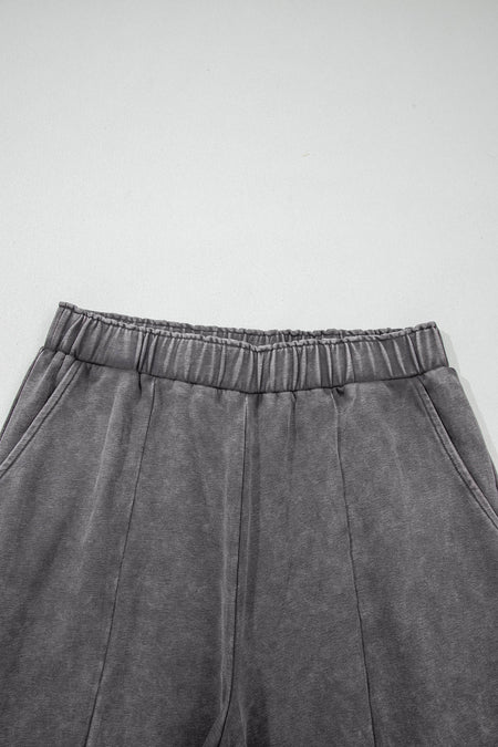 Mineral Wash Patchwork Loose Pants