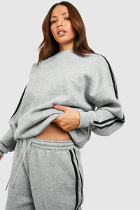 Side Striped Sweatshirt Active Set