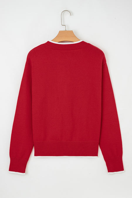 Big Bow Cropped Sweater