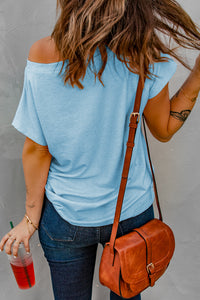 Pocketed Tee with Side Slits