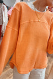 High Low Long Sleeve Top