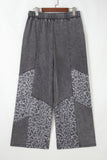 Mineral Wash Patchwork Loose Pants