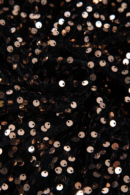 Sequin Puff Sleeve Bodysuit