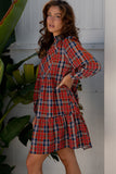 Plaid Shift Mini Dress