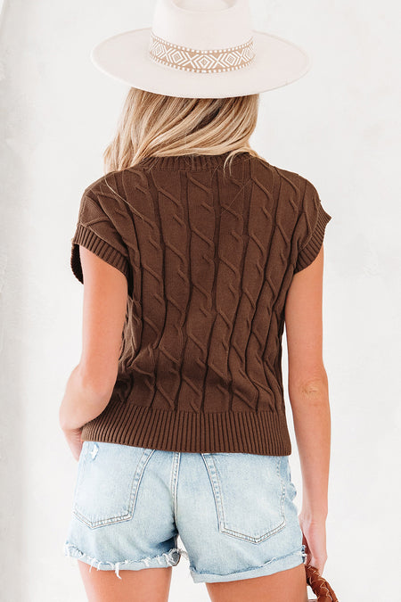 Cable Sweater Top