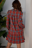 Plaid Shift Mini Dress