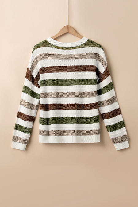 Crochet Hollow out Knit Sweater