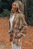 Plaid Colorblock Patchwork High Low Shacket