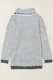 Striped Turtleneck Loose Sweater