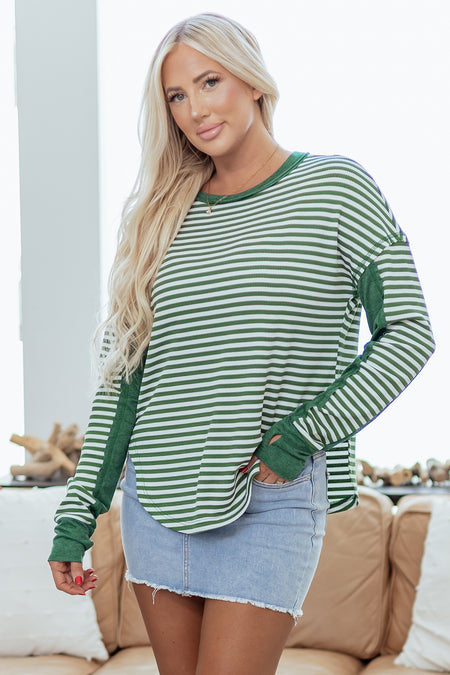 Stripe Thermal Top