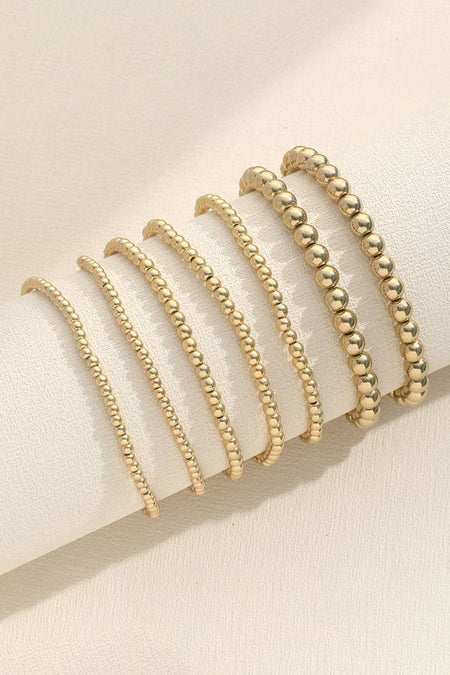 7pcs/Set Minimalist Plated Bracelet Set