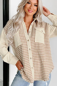 Houndstooth Corduroy Shacket