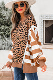 Color Block Leopard Sweatshirt