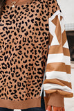 Color Block Leopard Sweatshirt