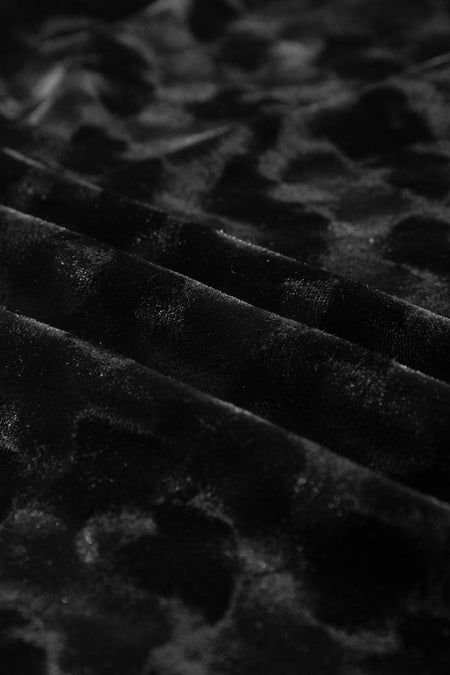 Ballon Sleeve Velvet Mini Dress