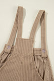 Pocketed Loose Fit Corduroy Overall