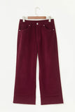 Corduroy High Waist Wide Leg Pants