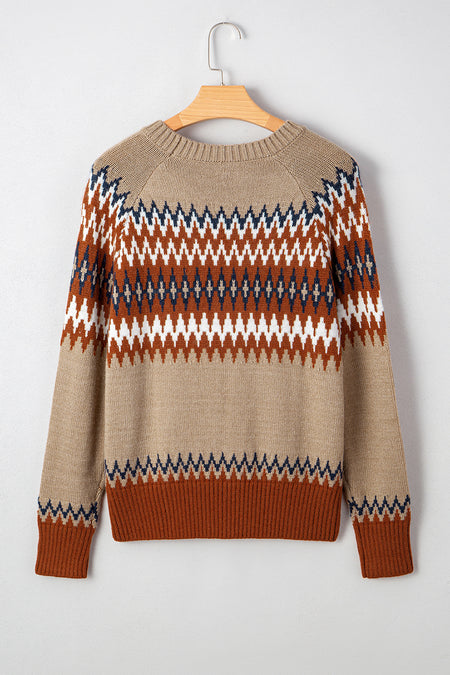 Aztec Print Sweater