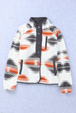 Western Aztec Snap Buttoned Fleece Jacket