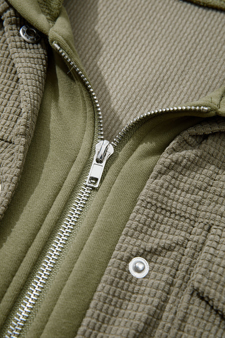 2 in 1 Thermal Knit  Hooded Jacket