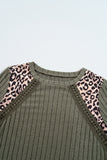 Leopard Patchwork Top