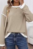 Contrast Loose Top