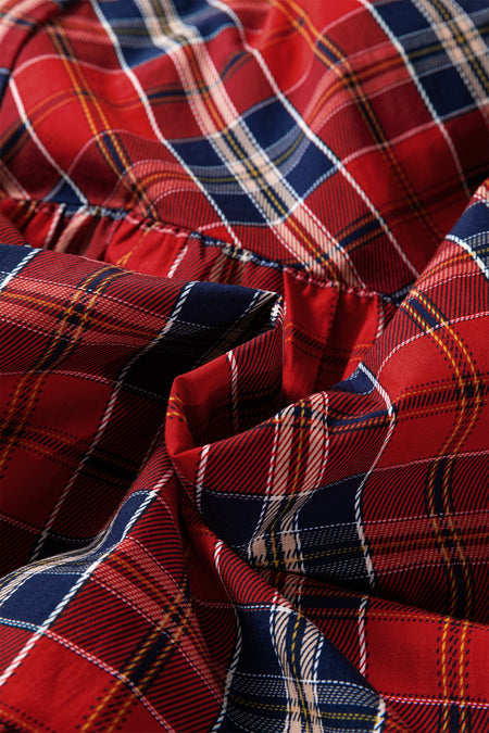 Plaid Shift Mini Dress