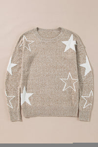 Star Drop Shoulder Sweater