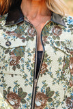 Floral Zip Up Jacket