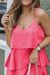 Rose Tiered Tank Top