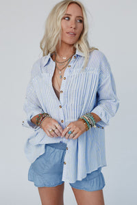 Stripe Striped Buttoned up Long Sleeve Shirt