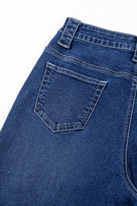 Wide Leg Pocketed High Waist Jeans